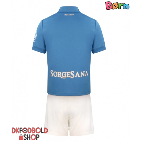 SSC Napoli Hjemmebanesæt Børn 2026-27 Kort ærmer (+ korte bukser)